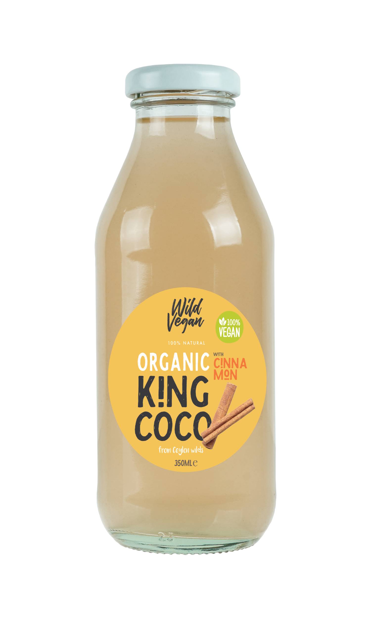 wild vegan Organic King Coconut with Cinnamon