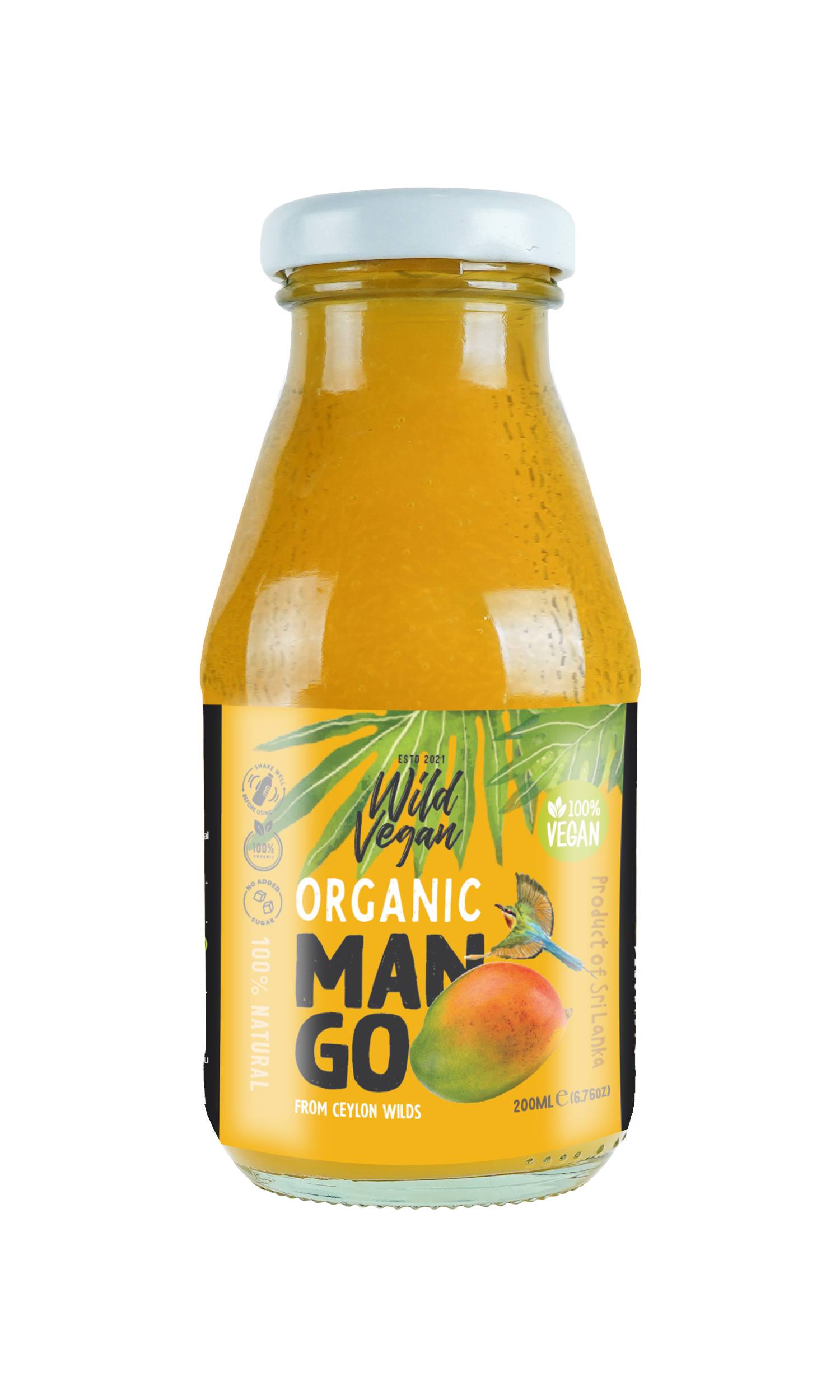 wild vegan Organic Pure Mango Juice 200ml