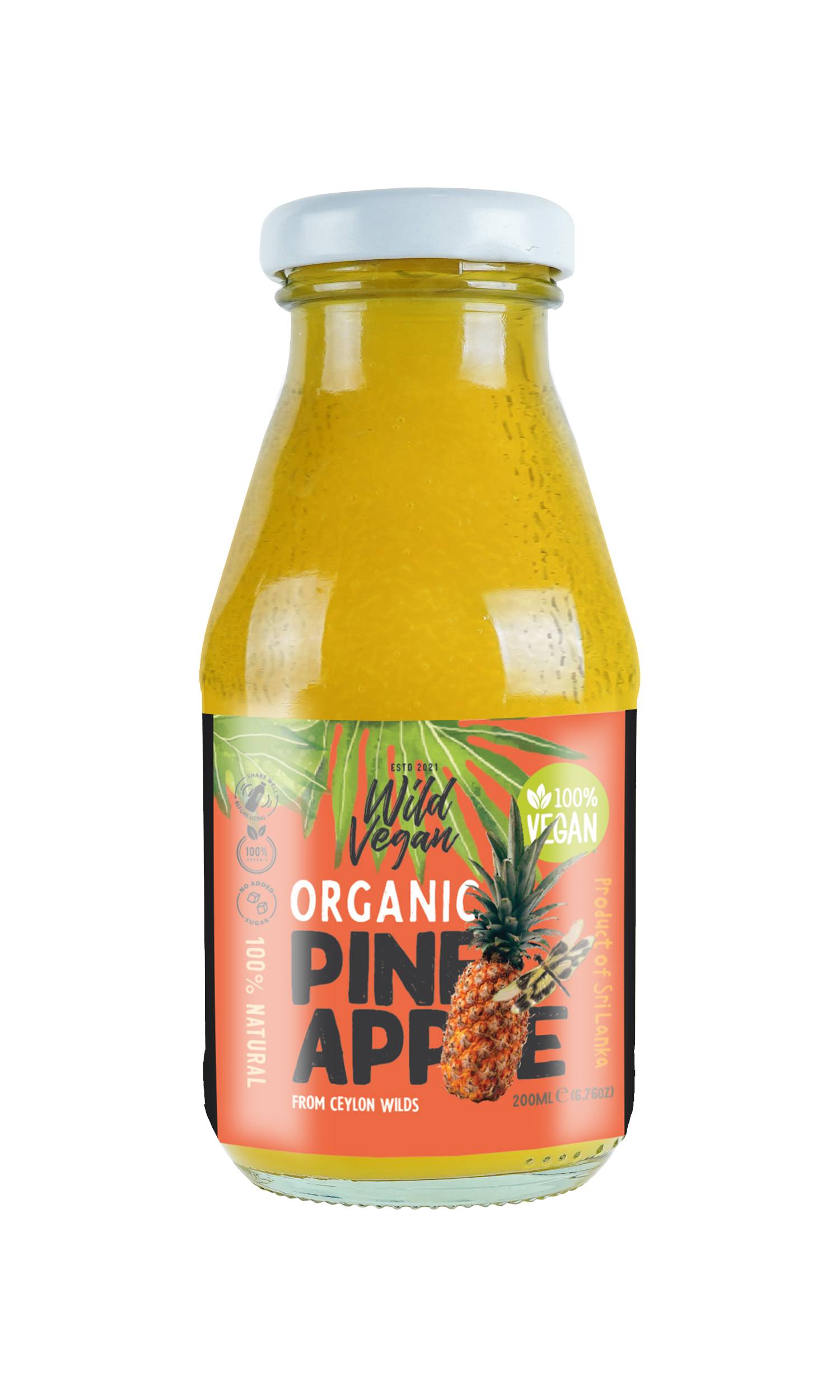 wild vegan Organic Pure Pineapple Juice 200ml