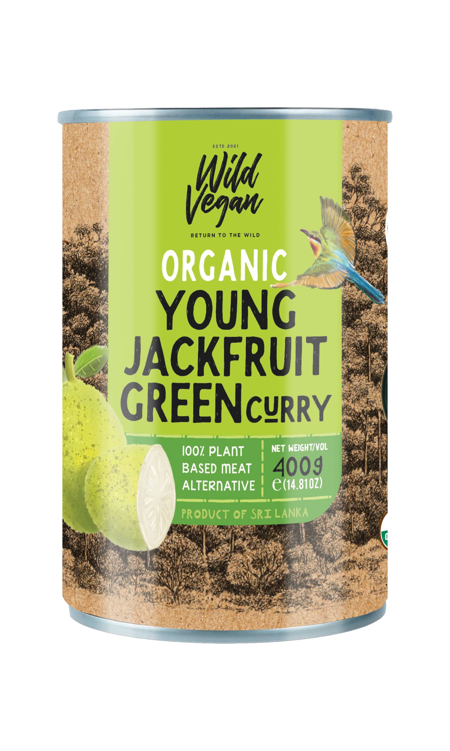 wild vegan Organic YoungJackfruit ceylon curry