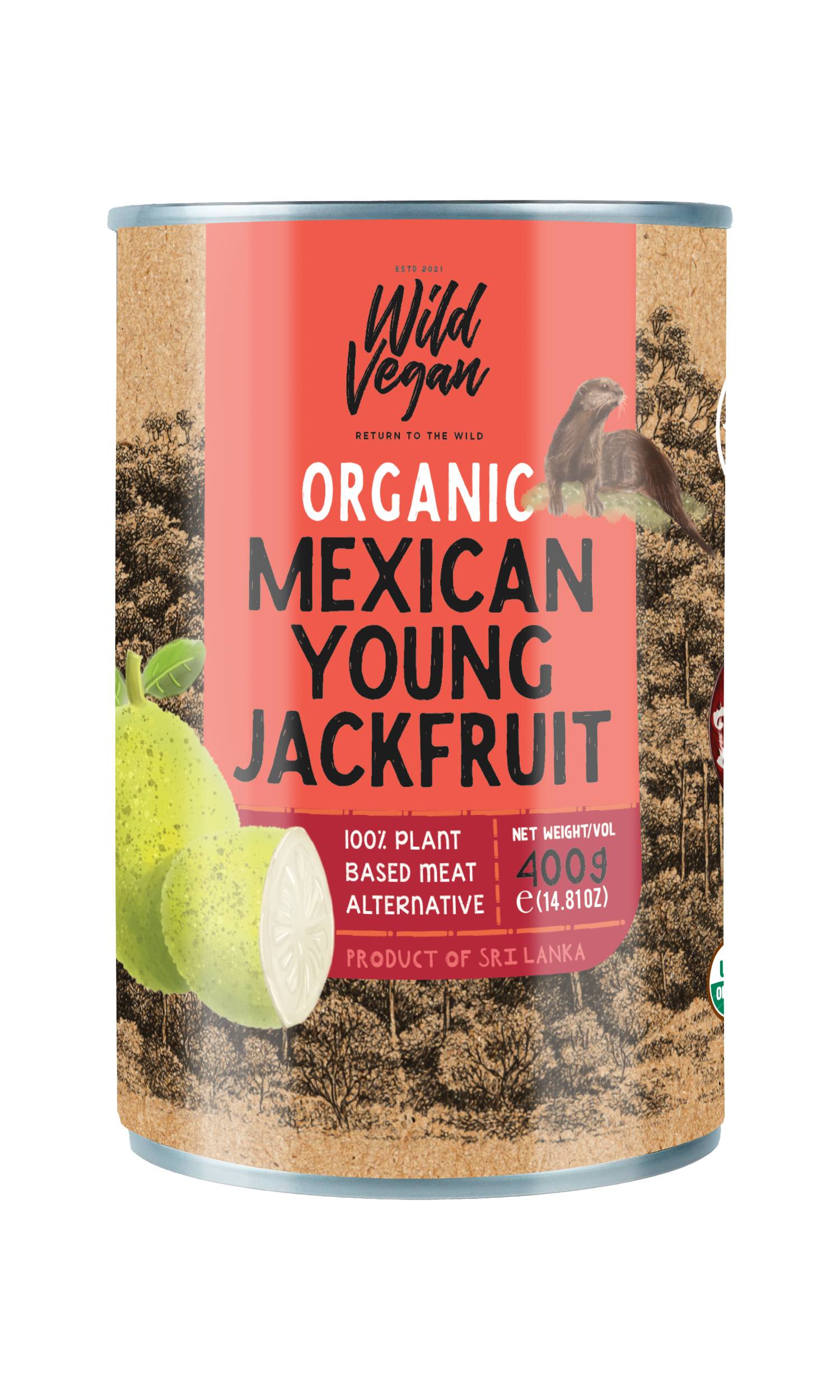 wild vegan Organic YoungJackfruit Mexican curry